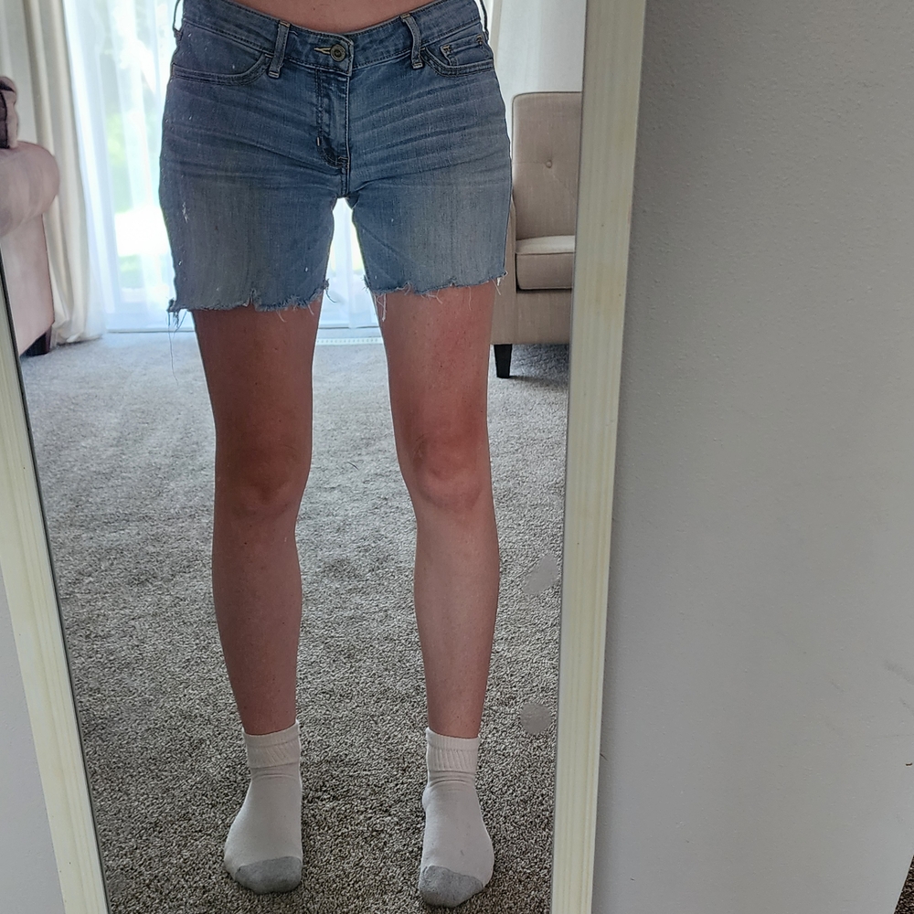 Hollister Blue Denim Cutoff Shorts